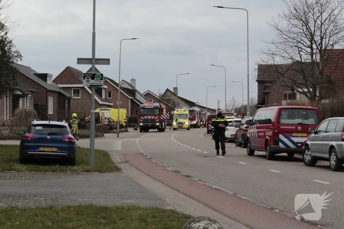 Grote uitslaande brand in loods