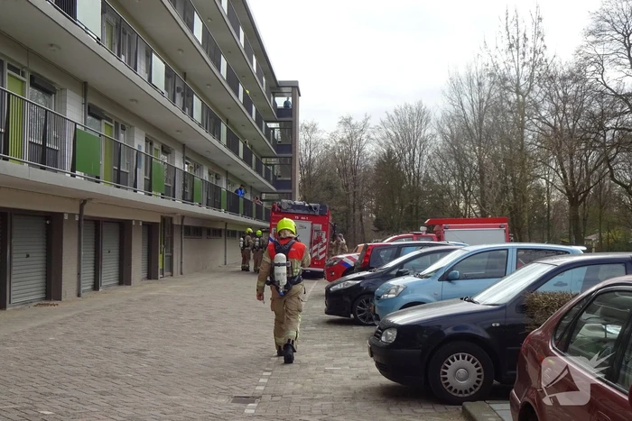 Brand in flatwoning snel geblust