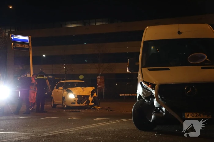 Forse schade bij frontale aanrijding