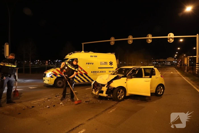 Forse schade bij frontale aanrijding