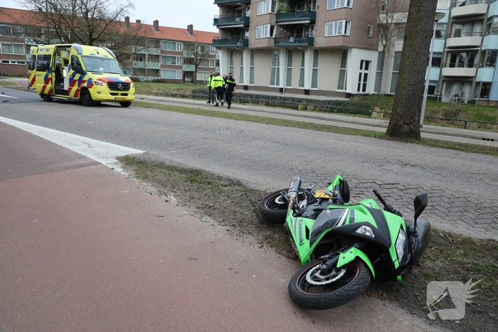 Motorrijder gewond bij ongeval
