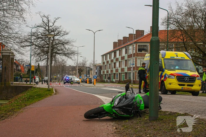 Motorrijder gewond bij ongeval