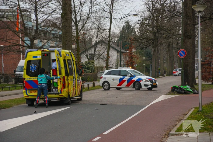 Motorrijder gewond bij ongeval