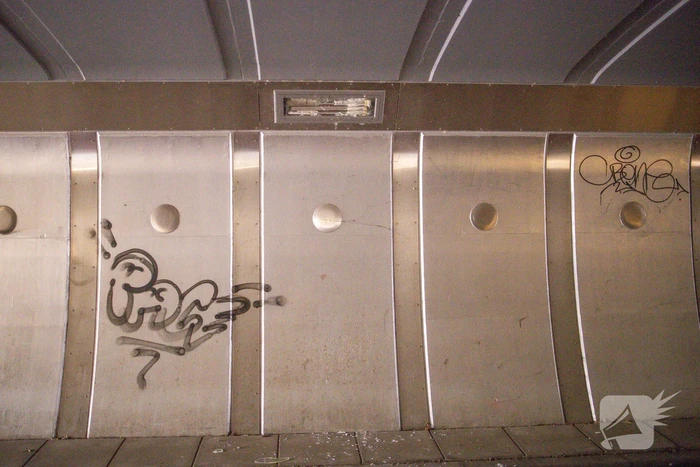 Vijf personen aangehouden voor vernielingen in fietstunnel