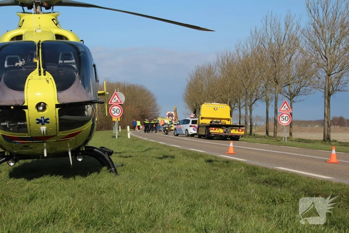 Traumahelikopter ingezet bij ernstig ongeval