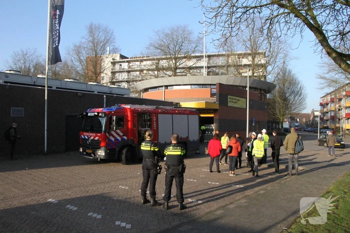 Brand in magazijn van Jumbo-supermarkt