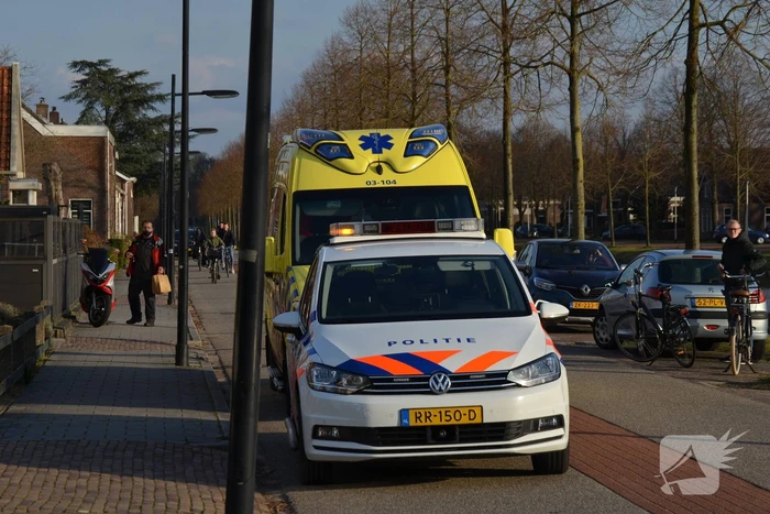 Ongeval tussen fietser en scooter