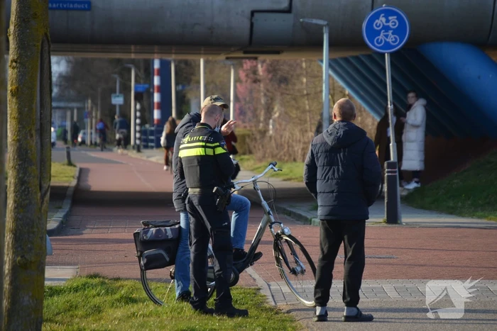 Ongeval tussen fietser en scooter