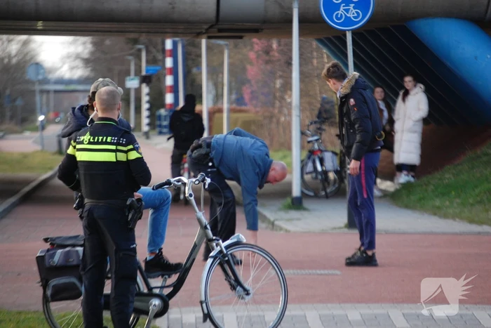 Ongeval tussen fietser en scooter