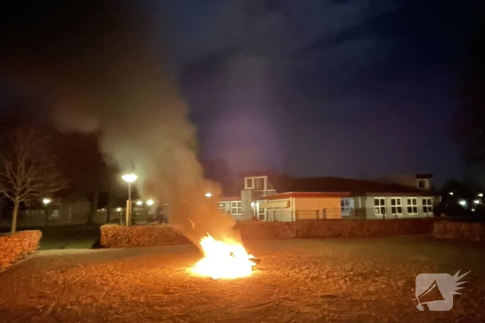 Scooter volledig in brand