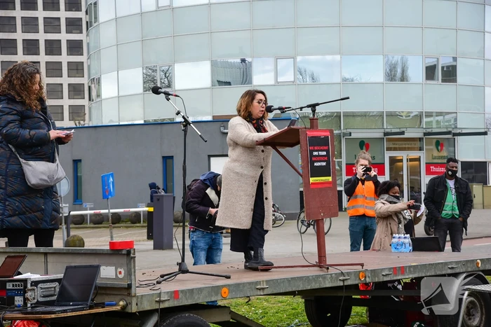 Demonstratie tegen politiegeweld en racisme
