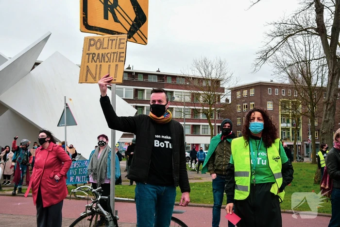 Demonstratie tegen politiegeweld en racisme