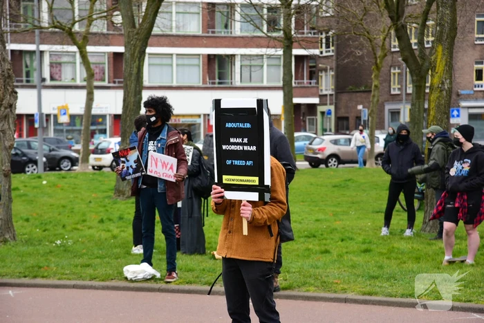 Demonstratie tegen politiegeweld en racisme