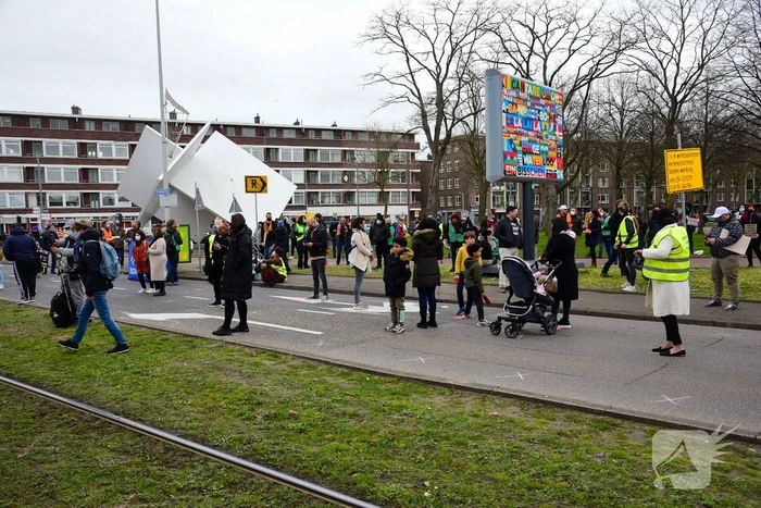 Demonstratie tegen politiegeweld en racisme