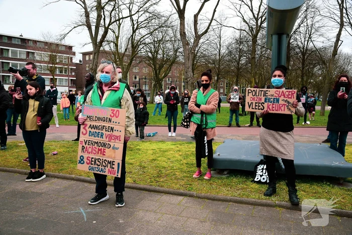 Demonstratie tegen politiegeweld en racisme