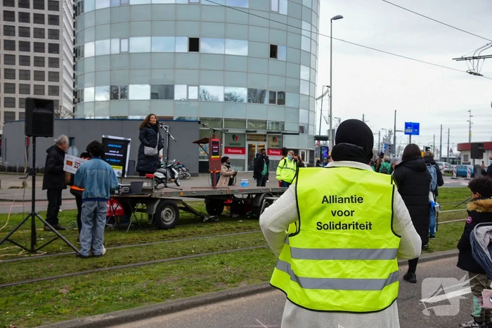 Demonstratie tegen politiegeweld en racisme