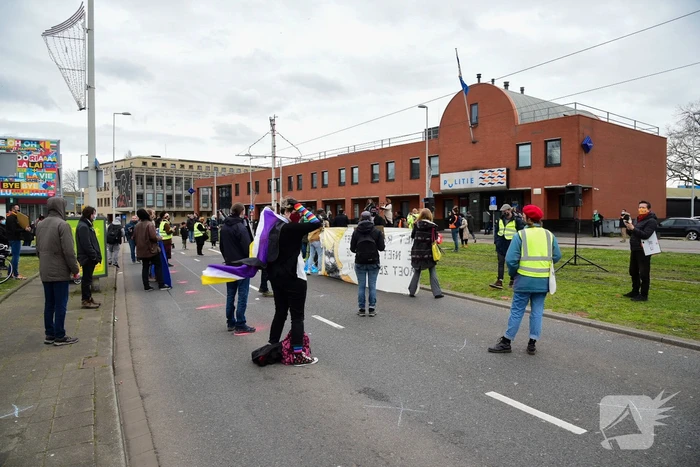 Demonstratie tegen politiegeweld en racisme
