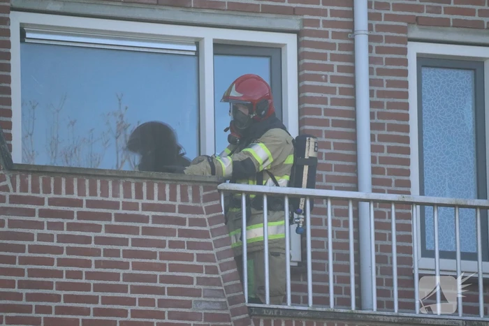 Brand in woning door pan op het vuur