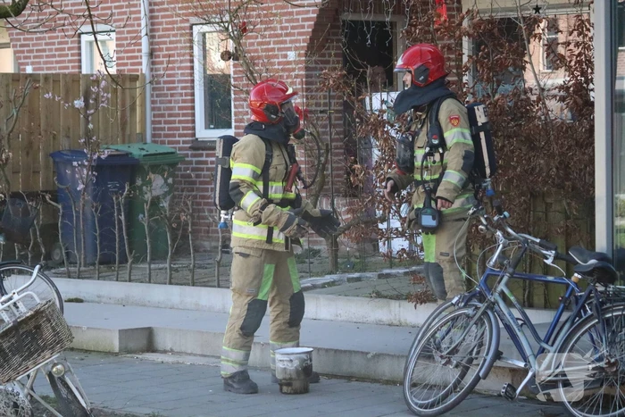 Brand in woning door pan op het vuur