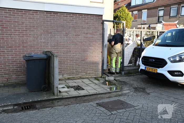 Waterlekkage na doorzagen leiding
