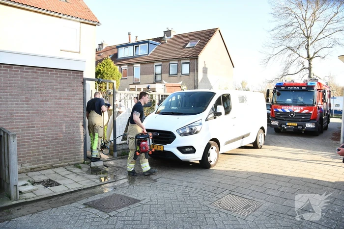 Waterlekkage na doorzagen leiding