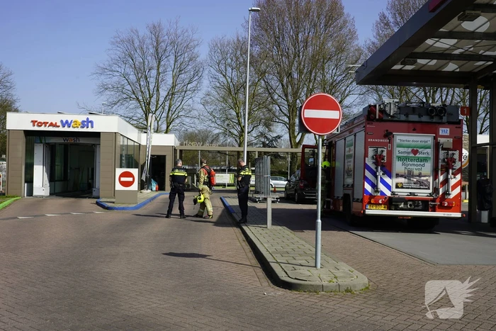 Brand in wasstraat na kortsluiting