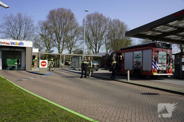 Brand in wasstraat na kortsluiting