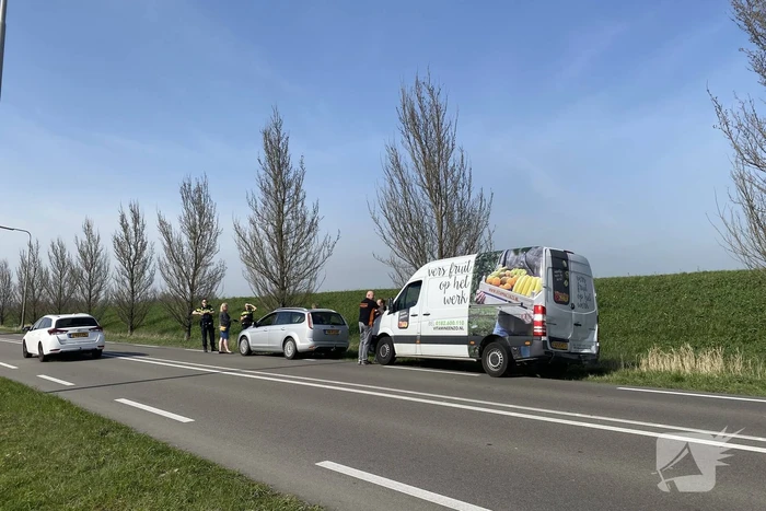 Meerdere voertuigen met elkaar in botsing