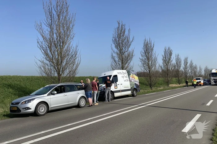 Meerdere voertuigen met elkaar in botsing