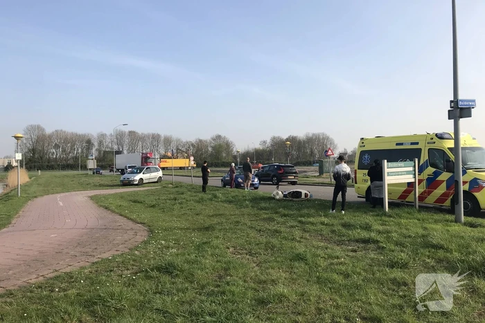 Automobiliste botst op scooterrijder