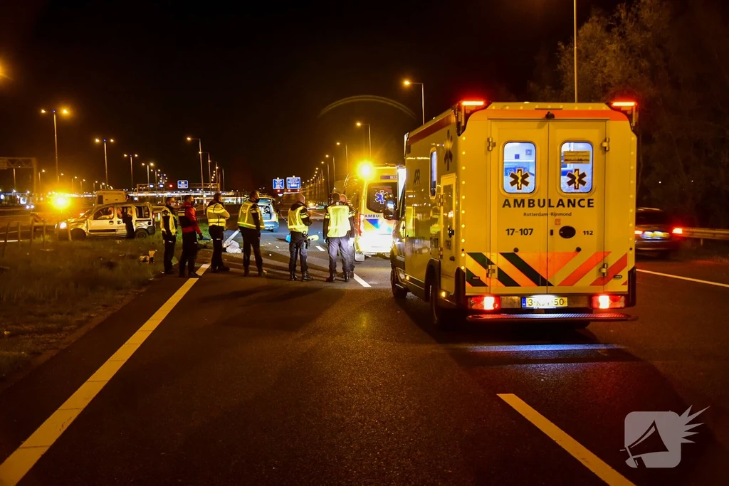 Rijksweg A15 112 melding Rhoon 
