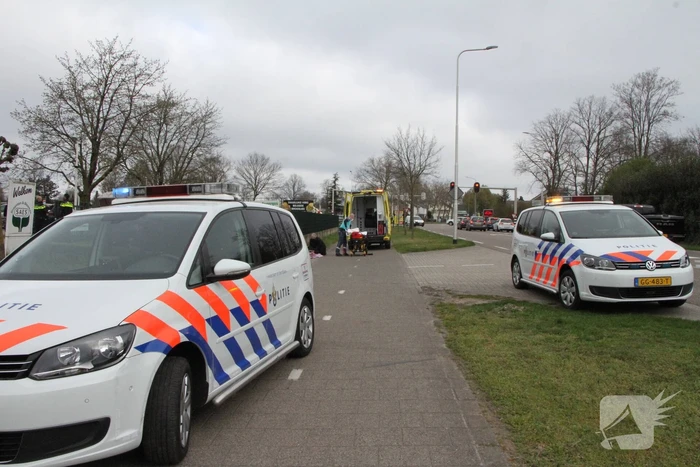 Fietser raakt gewond bij aanrijding