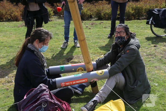 Anti-klimaat demonstratie verloopt rustig