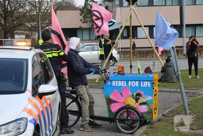 Anti-klimaat demonstratie verloopt rustig
