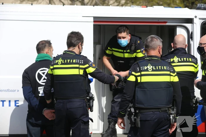 Anti-klimaat demonstratie verloopt rustig