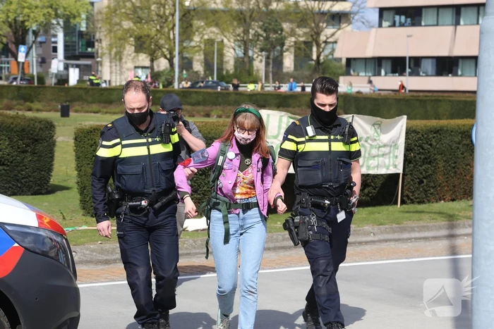 Anti-klimaat demonstratie verloopt rustig