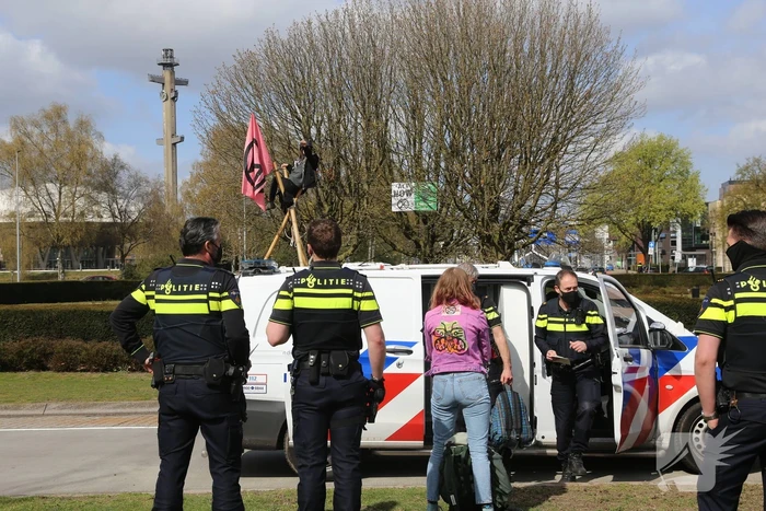 Anti-klimaat demonstratie verloopt rustig