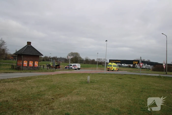 Mountainbiker gewond bij botsing met auto
