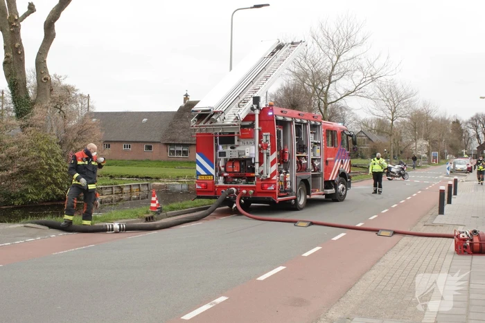 Brand in vrijstaande garageboxen