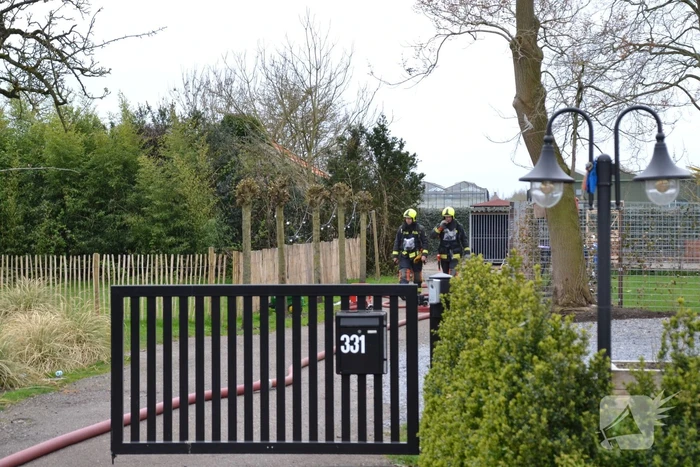 Brand in vrijstaande garageboxen