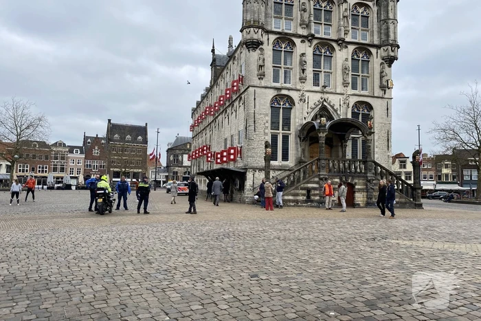 Demonstratie op de Markt