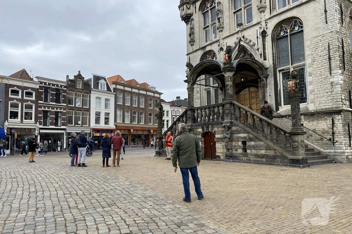 Demonstratie op de Markt
