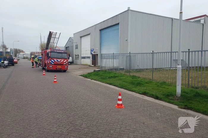 Brand bij jacht coating bedrijf