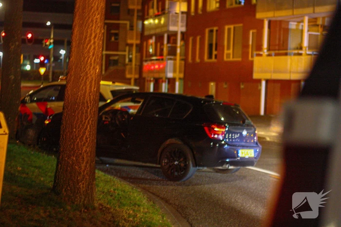 Auto vliegt uit de bocht en knalt tegen boom