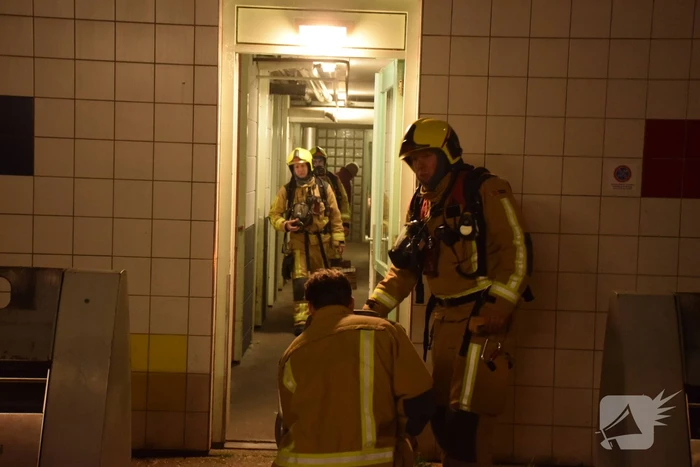 Brand in kelder van flatgebouw
