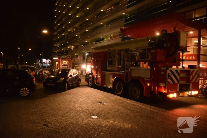 Brand in kelder van flatgebouw