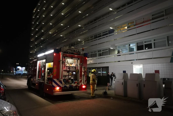 Brand in kelder van flatgebouw