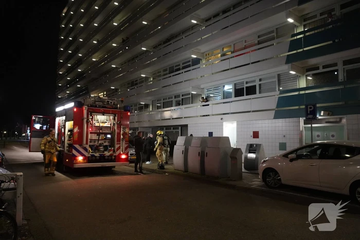 Brand in kelder van flatgebouw