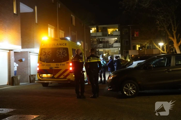 Traumahelikopter geland voor medische situatie