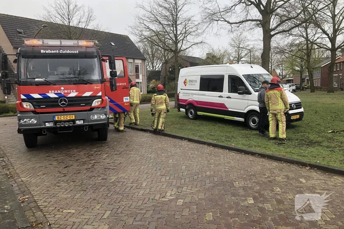 Gaslekkage door werkzaamheden in voortuin